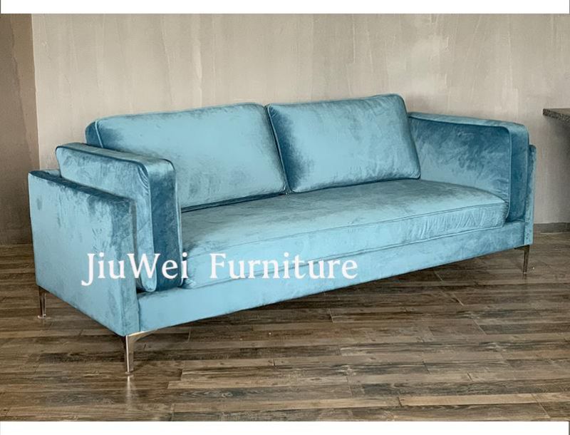 Hot Sales Luxury Upholstered Furniture Living Room Sofa Modern Pink Velvet Loveseats Sofas for Hotel