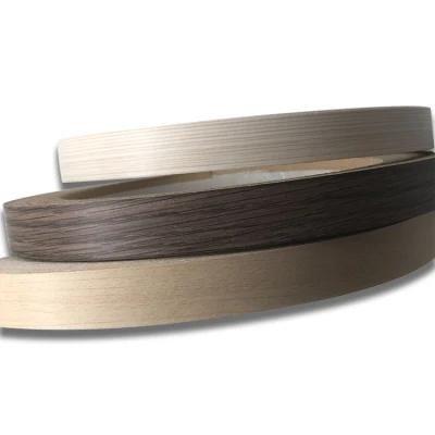 Adhexive Flexible PVC Edge Banding Tape Amaretto Wengue Moka Caramelo Tapacanto Wood Grain for MDF