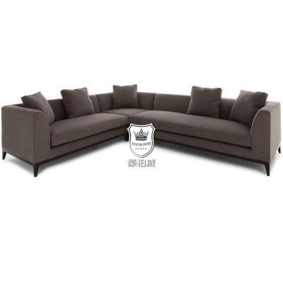 Contemporary Corner Sofa in Wearproof Fabric for Hotel