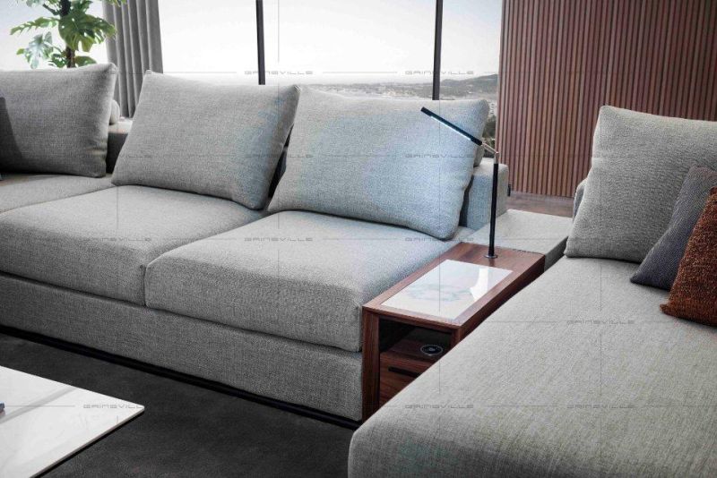 Home Furniture Set Livingroom Furnitue Sectional Sofa with Beautiful Curve Seats GS9001