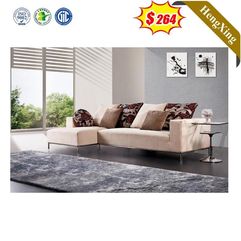 Modern Design Home Furniture Sectional Leisure Fabric Corner 3 Seat Living Room Sofa