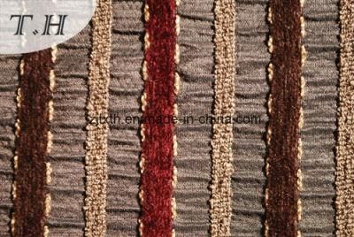 2022 Chenille Sofa Fabric Soft Blended Jacquard Sofa Cloth by 310GSM