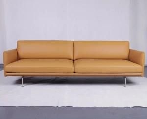 Danish Design Modern Nordic Furniture Muuto Tan Leather Outline Sofa Replica