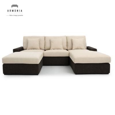 China New Modern Dubai Sectional L Shape Set Fabric Home Furniture Sofa