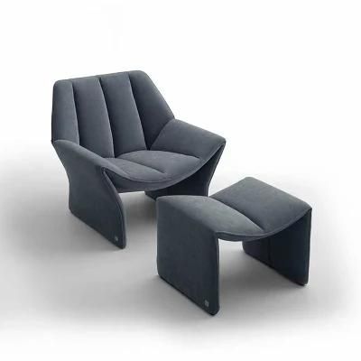 Nova Modern Furniture Living Room Furniture Upholstered Sofa Chair with Footstool