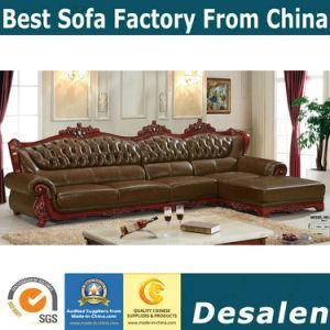 Best Selling Living Room Furniture Royal Leather Sofa (A37)
