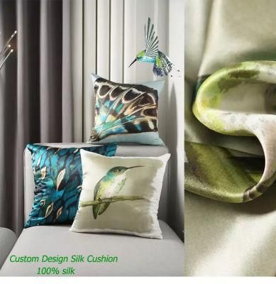 Luxury Custom Design 100% Silk Cushion Silk Sofa Bed Cushion