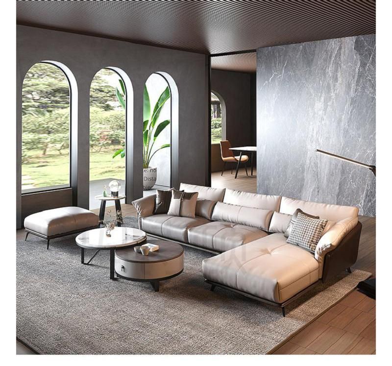 Hot Selling Living Room Sofa Set Leather 1+2+3