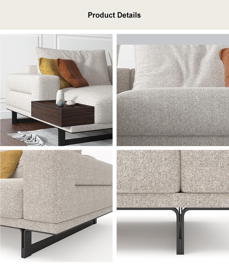 Medium Back Fabric Home Furniture Living Room Modern Lounge Sofa