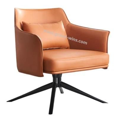 Italian Minimalist Armchair Swivel Lounge Chair Leisure Chair Hotel Home Furniture