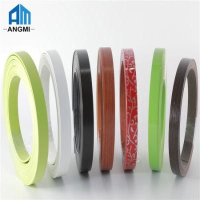 Furniture Accessories Flexible Wood Grain Kitchen Cabinet PVC Edging Strips