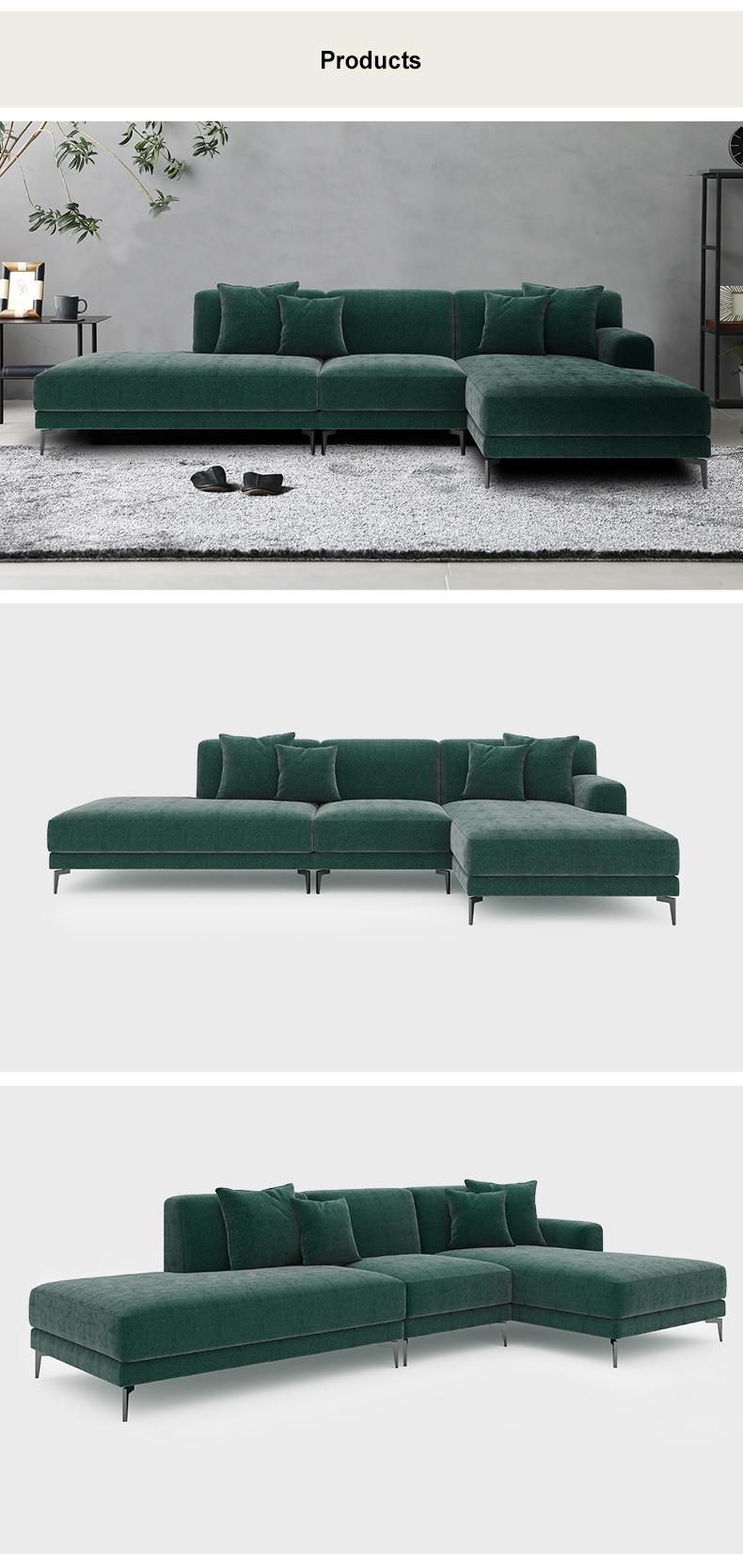 Medium Back Fabric Home Furniture Modular Moder Design Sofa Hot