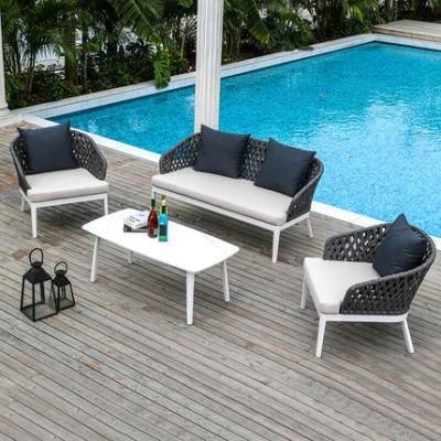 Nordic Outdoor Sofa Rattan Single Sofa Living Room Balcony Lounge Chair Hotel Furniture