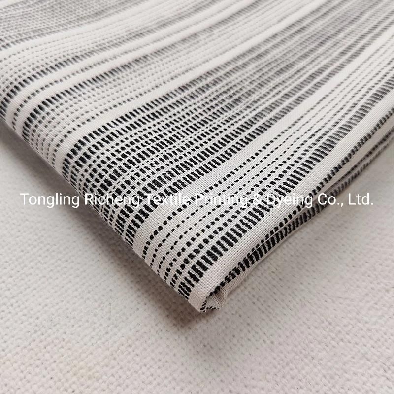 Yarn Dyed Jacquard Faux Linen Fabric Polyester for Sofas Bag Also for Cushion Cover
