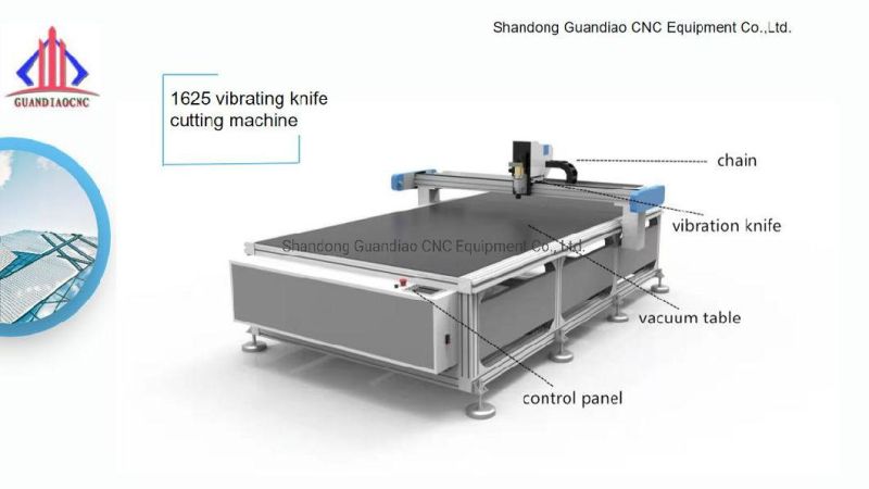 Insulation Cotton Sponge EVA Cutting Machine Computer Cutting Bed High Frequency Vibration Knife Automatic Fabric Textile Shoes Sofa Cover Making CNC Machinery