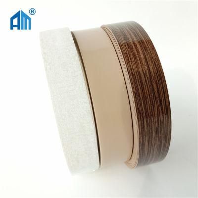 China Manufactyre Supply 1mm 2mm PVC Wood Grain Edge Banding Tape for Kitchen