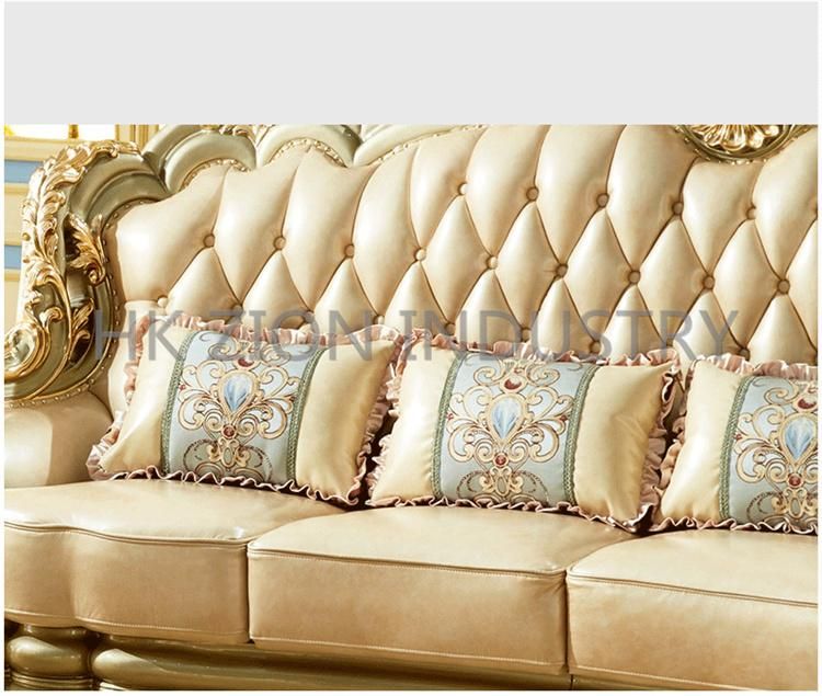 European Style Fruniture Classic Chesterfield Design Luxury Royal European Style Sofa Set Living Room Furniture Reclining Sofa