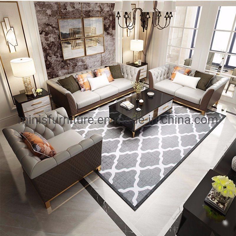 (MN-SF96) Factory Manufactured Hotel/Home Furniture Living Room Luxury Leather Sofa