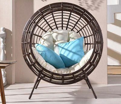 Outdoor Lazy Sofa Recliner Rattan Hanging Chair Living Room Bedroom Balcony Cradle Chair Adult Reclining Bed Swing Hanging Basket Chair