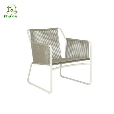 Outdoor Furniture Garden Sofa Rope Dining Set with Aluminium Frame for Patio Stackable Chair Dining Set Aluminium PE Rattan Patio Weaving