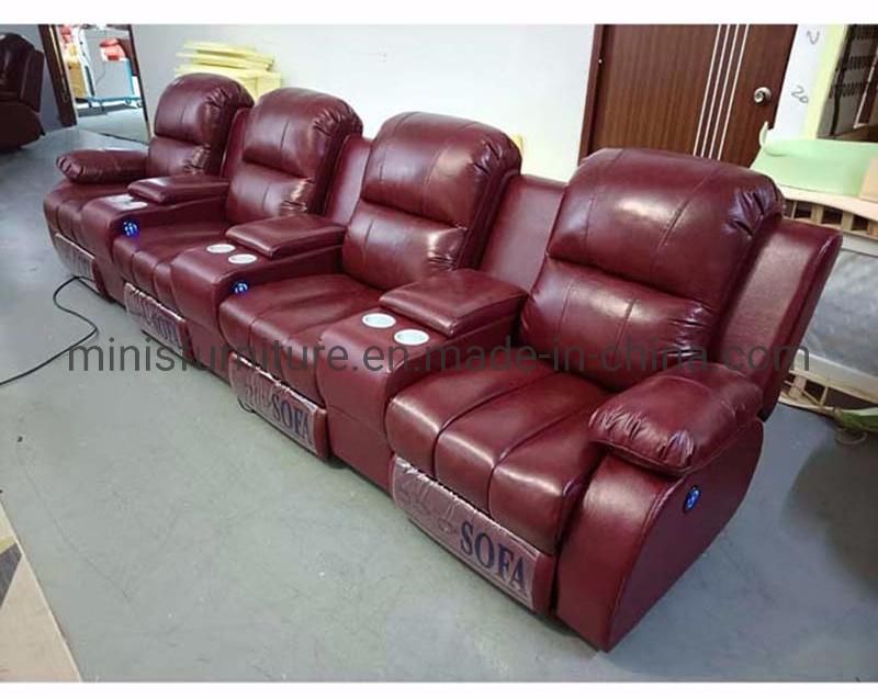 (MN-SF91) Home Living Room Electric Functional 2seats Sofa Chair with Table