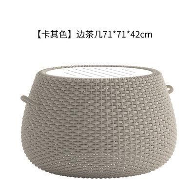 Outdoor Rattan Sofa Chair Hotel Courtyard Villa Balcony Rope Sofa Chair Combination