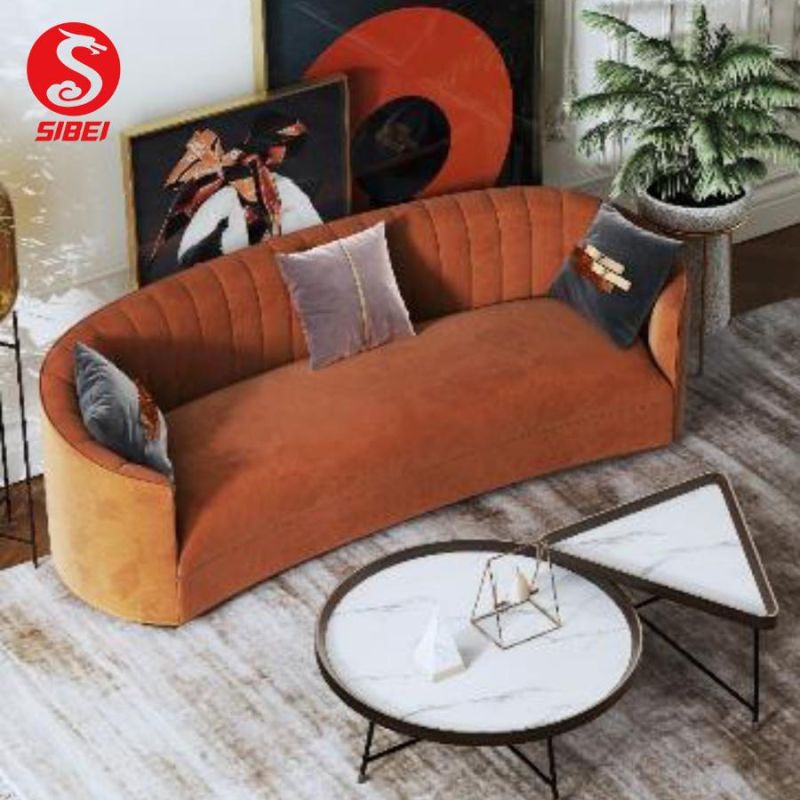 Chinese Manufacturer Customize Modern Home Living Room Wooden Furniture Leisure Fabric Sofa