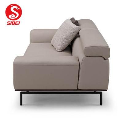 Attractive Design Living Room Furniture Luxury Classic 2 Seater Genuine Leather Sofas