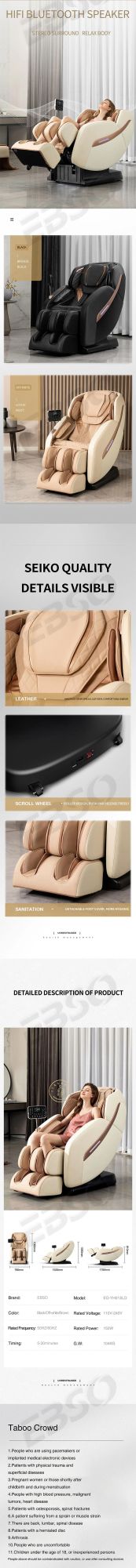 Comfortable Massage Pedicure Chair Ai Electric Massage Sofa OEM Hot Sale Small Massage Sofa