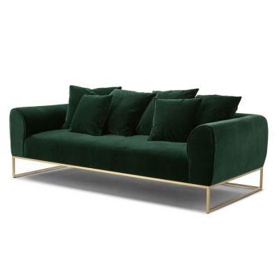 Home Furniture Modern Designer Lounge Sofa Set Fabric Velvet Sofa