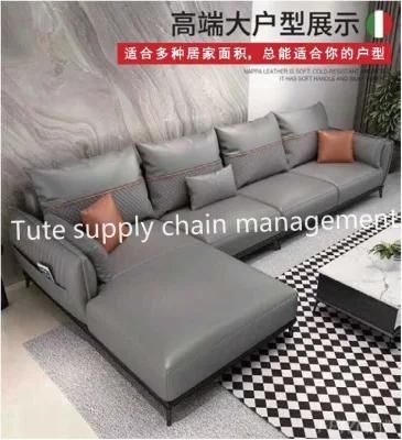 Light Luxury Living Room Leather Princess Combination Sofa