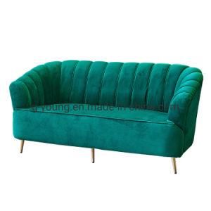 Blue Tufted Chesterfield-Sofa 3 Seater Velvet Sofa
