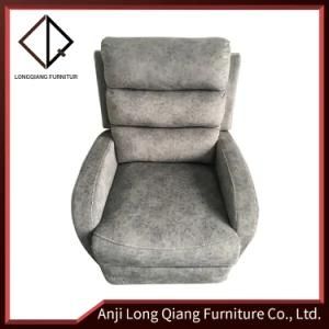 Grey Fabric Single Recliner Chair Living Room Sofa