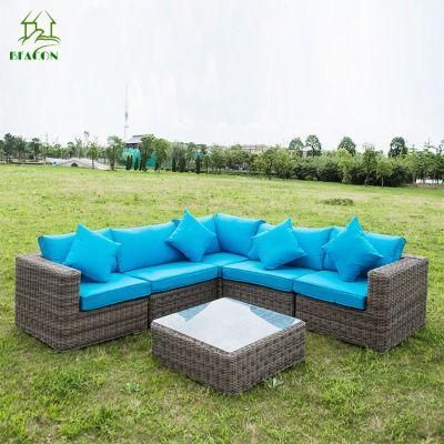 Outdoor Patio Furniture Set, PE Rattan All Weather Wicker Sofa Set, Outdoor Sectional Furnitur Sofa Set