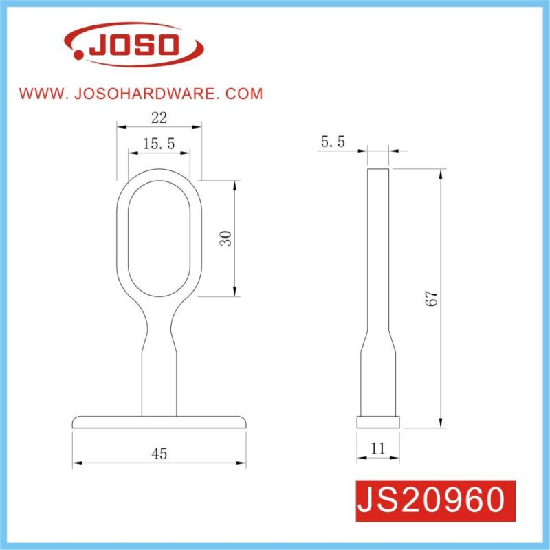 Factory Supply Wardrobe Rail Centre Bracket for Oval Clothes Bar