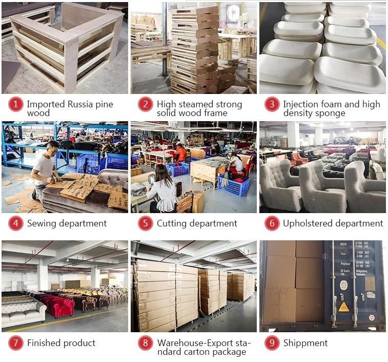 Home Modern Leisure Design Bedroom Fabric Wooden Couch Living Room Furniture Single Sofa