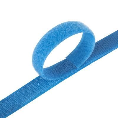Custom Strap Nylon 150mm Blue Colorful Hook and Loop Fastener Self Adhesive Hook and Loop Tape