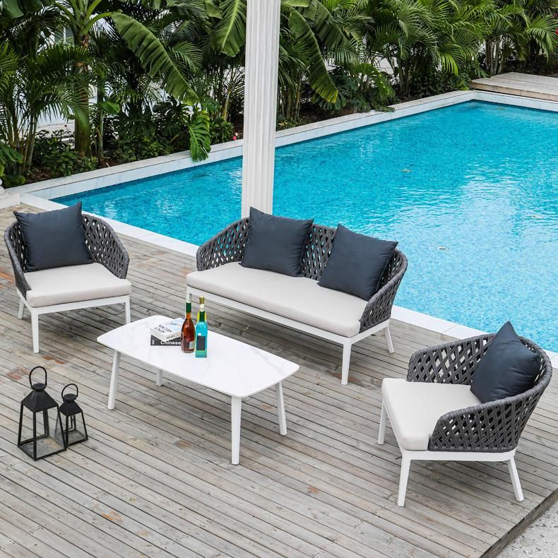 Nordic Outdoor Sofa Rattan Single Sofa Living Room Balcony Lounge Chair Hotel Furniture