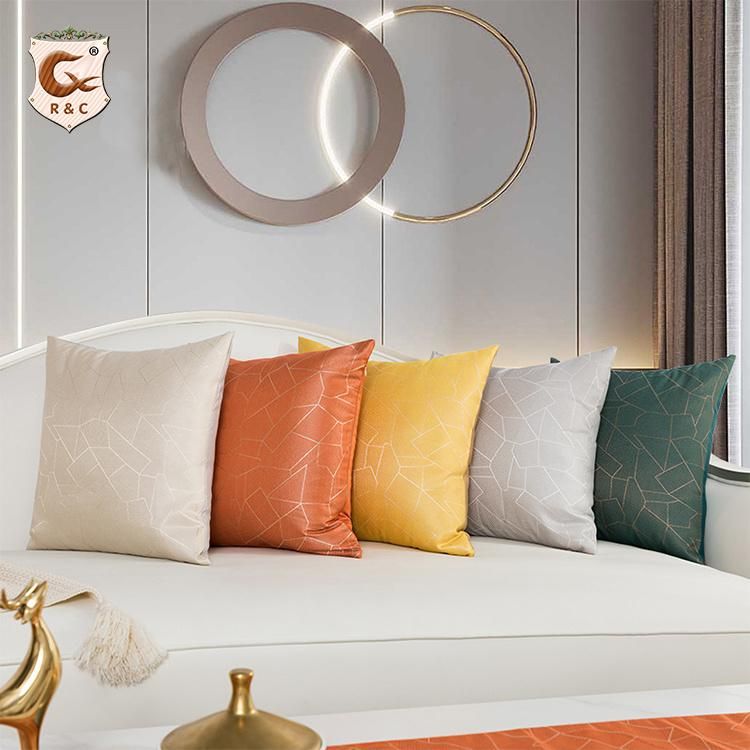 Fashion Gold Foil Print Pillow Cover Living Room Sofa Cushion Decorative Bronzing Pillow Cover