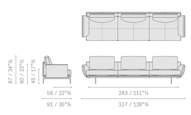2021 New Design Home Living Room Fabric Leather Sofa Set