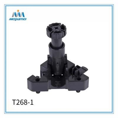 T268-1 Foldable Cabinet Feet with Dowel in ABS Plastic for Kitchen