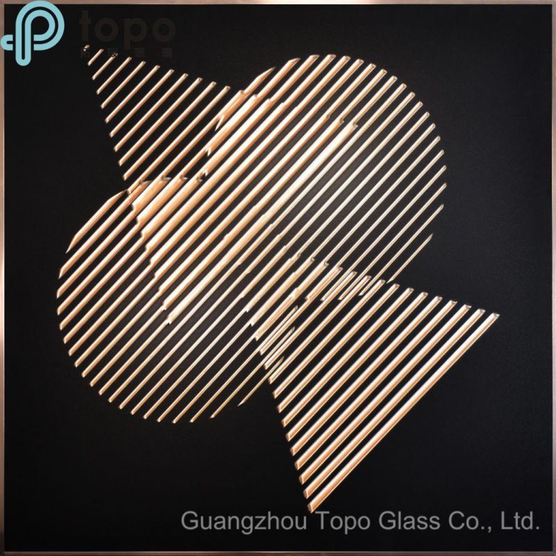 Tempering Abstract Wall Hanging Glas-Painting (MR-YB6-2044C)