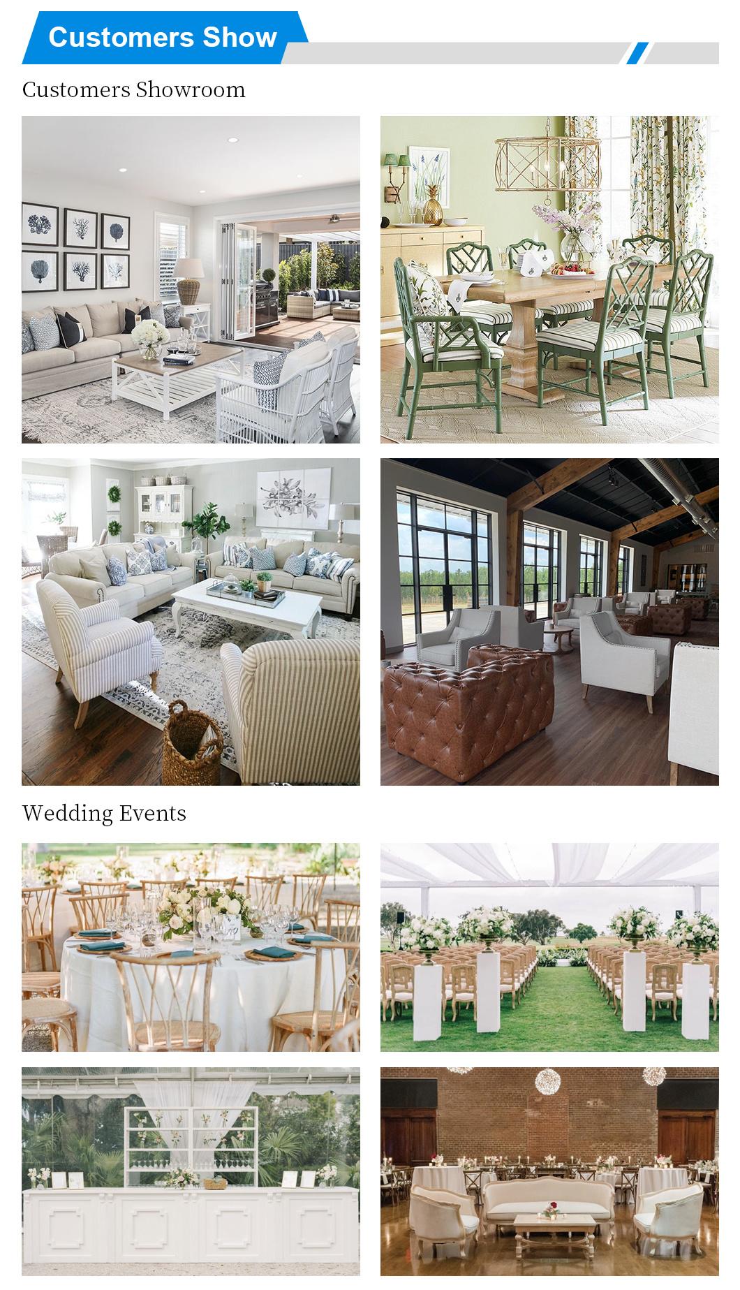 Farm House Living Room Sofa Home Furniture Lounge Decor Outdoor Wedding Rental Tufted 3 Seats Sofas