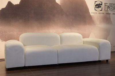 Latest Fashion Home Furniture Living Room Couch Set White Fabric Sofa