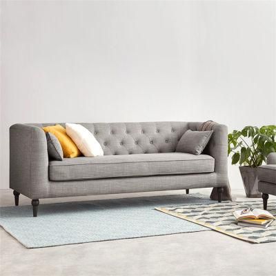 Home Style Sofa Furniture Antique Wood Fabric Sofa