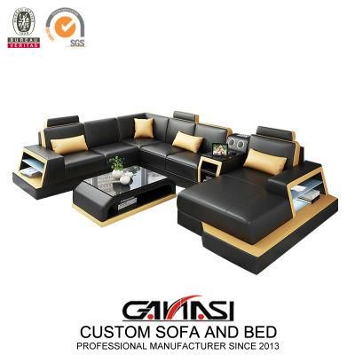 2020 New Arrival Home Furniture Leather Recliner Sofa with Music Player (G8045)