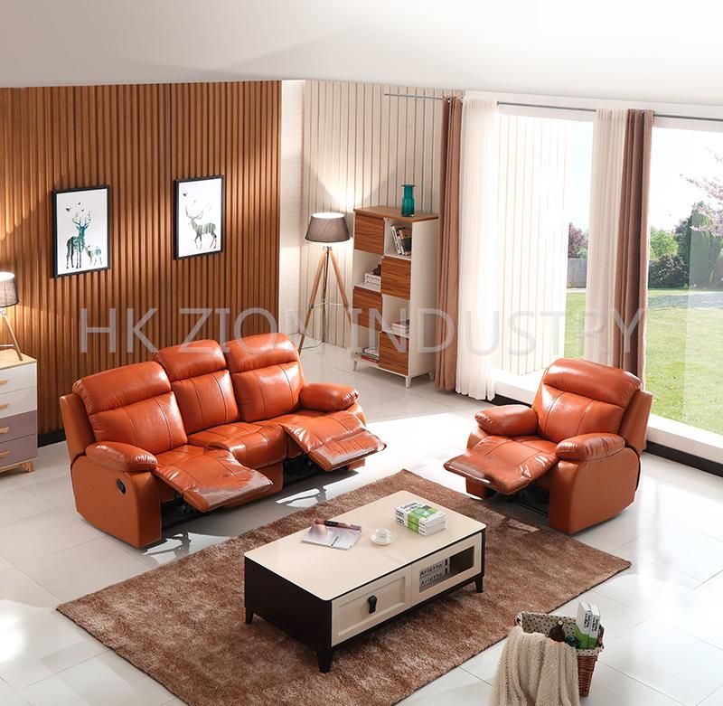 Comfortable and Reclining Chesterfield Sofa Set Luxury Living Room Furniture Living Room Sofa Modern Lounge Furniture Leather Sofa