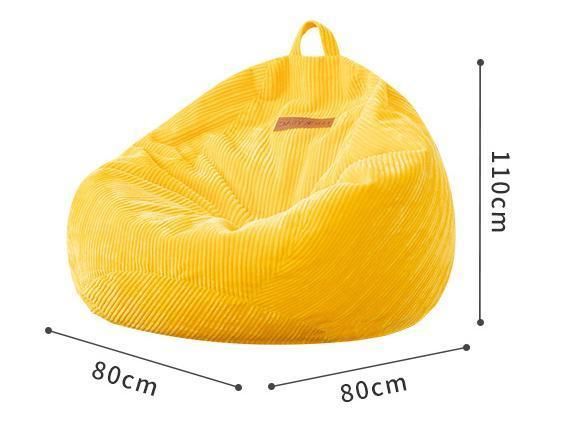 XXL Large Microsuede Corduroy Bean Bag, Sitting Room Furniture Beanbag Lounger, Lounge Puff Furniture Bean Bags