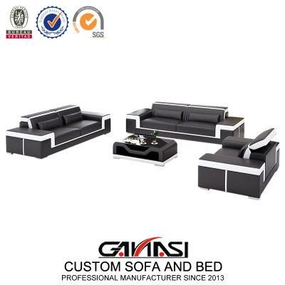 Ganasi New Furniture Indoor 1+2+3 Lounge Sale Leather Home Comfortable Sofa