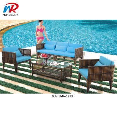 Leisure Outdoor Garden Furniture Webbing Weaving Sofa Set Rattan or Rope Patio Sofa